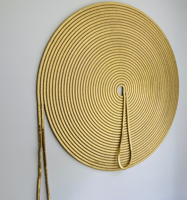 gold, spiral coil